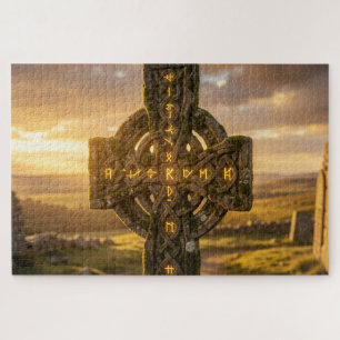 Majestueuze Keltische Stenen Kruis Legpuzzel