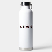 Majestueuze KING Witte Thermische Drankfles Elegan Waterfles (Voorkant)