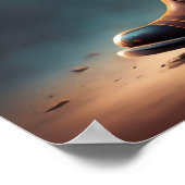 Majestueuze kleine hond en laarzen poster (Hoek)