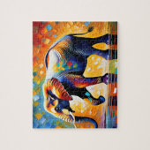 Majestueuze kleurrijke Abstracte olifant Legpuzzel (Verticaal)