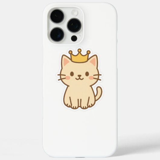 Majestueuze knuffelkat met een kroon Case-Mate iPhone case (Achterkant)