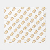 Majestueuze knuffelkat met een kroon fleece deken (Voorkant (Horizontaal))