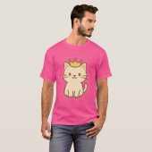 Majestueuze knuffelkat met een kroon t-shirt (Voorkant volledig)