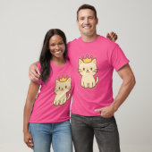 Majestueuze knuffelkat met een kroon t-shirt (Unisex)