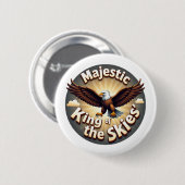 Majestueuze koning van de hemel ronde button 5,7 cm (Voorkant /achterkant)