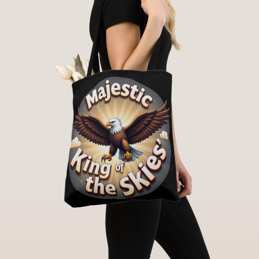 Majestueuze koning van de hemel tote bag (Dichtbij)