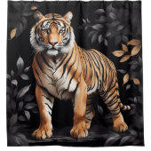 Majestueuze Koningstijger Douchegordijn (Voorkant)