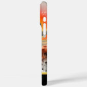 Majestueuze kraan in zonsondergang boven Afrikaans Case-Mate iPhone Case (Achterkant / Links)