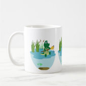 Majestueuze krokodil bij het meer - Wild Life Art Koffiemok (Links)