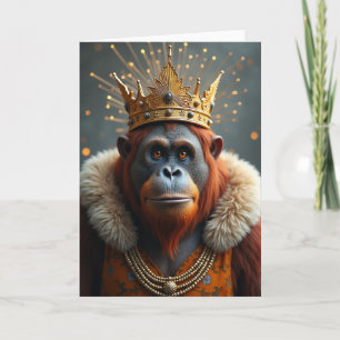 Majestueuze Kroon Verjaardagskaart Kaart