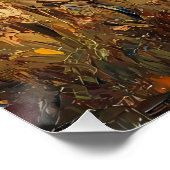 Majestueuze kudde: buffels op de prairie perfect poster (Hoek)