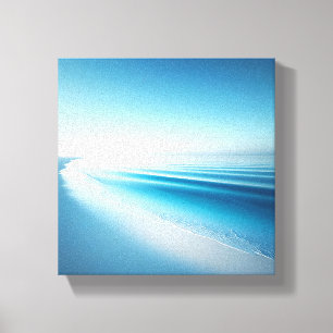 Majestueuze Kustkliffen met Surrealistisch Zandref Canvas Afdruk