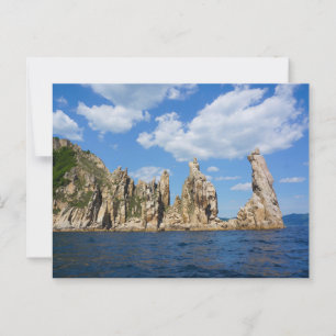 Majestueuze kustspiralen – Triozyorye, Japanse Zee Briefkaart