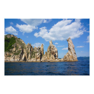 Majestueuze Kustspiralen – Triozyorye, Japanse Zee Foto Afdruk