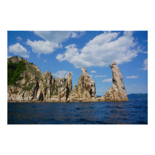Majestueuze kustspiralen – Triozyorye, Japanse Zee Perfect Poster