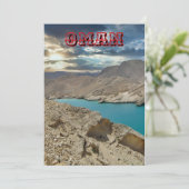 Majestueuze landschappen van Oman Feestdagenkaart (Staand voorkant)