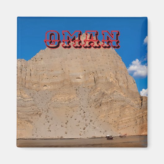 Majestueuze landschappen van Oman Magneet (Voorkant)
