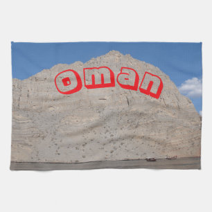 Majestueuze landschappen van Oman Theedoek