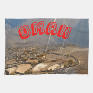 Majestueuze landschappen van Oman Theedoek