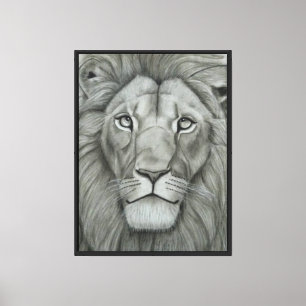 Majestueuze Leeuw Canvasprint Canvas Afdruk