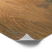 Majestueuze leeuw in de gouden savanne poster (Hoek)