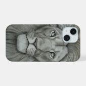Majestueuze Leeuw iPhone 15 Case (Achterkant horizontaal)