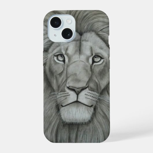 Majestueuze Leeuw iPhone 15 Case (Achterkant)
