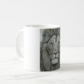 Majestueuze Leeuw Koffiemok (Voorkant links)