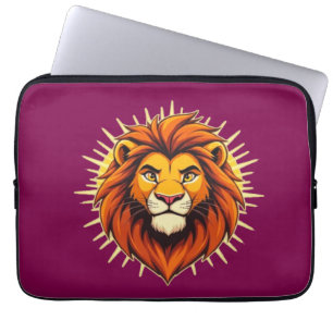 Majestueuze Leeuw – Koning van Macht en Autoriteit Laptop Sleeve