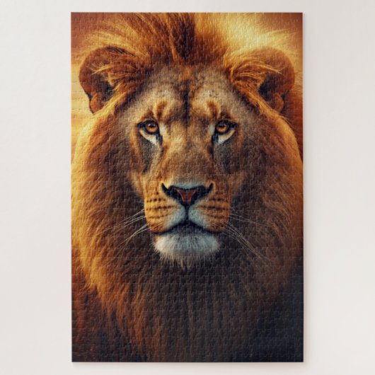Majestueuze Leeuw Legpuzzel (Verticaal)