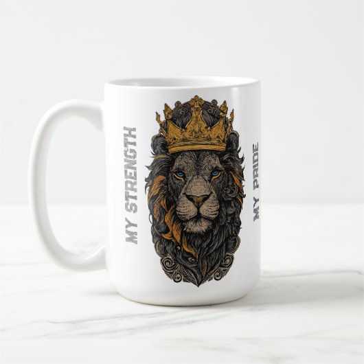 Majestueuze Leeuw Mok (Links)