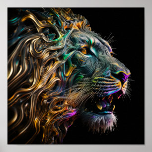 Majestueuze Leeuw Poster