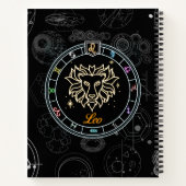 Majestueuze leeuw sterrenbeeld aangepast notitieboek (Achterkant)