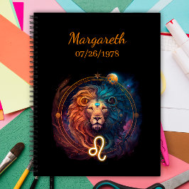 Majestueuze leeuw sterrenbeeld maatwerk notitieboek