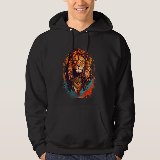 Majestueuze leeuw van Juda Hoodie (Voorkant)