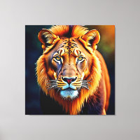 Majestueuze Leeuw: Ziel van de Wilde Koning Kunst