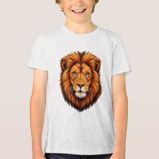Majestueuze Leeuwenkop Vector Illustratie | Kracht Tri-Blend Shirt