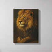 Majestueuze leeuwenportretkunst met regal canvas afdruk (Voorkant)