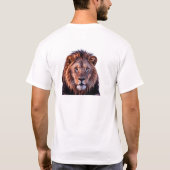 Majestueuze leeuwenzitting - fel en elegant t-shirt (Achterkant)