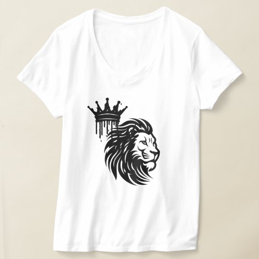 Majestueuze Lion King-illustratie - Krachtige dier T-shirt (Laagn)