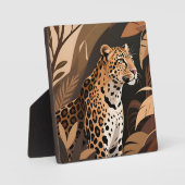 Majestueuze Luipaard Jungle Wildlife Fotoplaat (Voorkant)