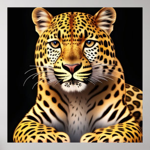 🐆 Majestueuze Luipaard Muurkunst Cadeau voor Dier Poster