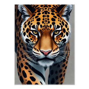 Majestueuze Luipaard – Wilde Blik Muurschilderij Perfect Poster