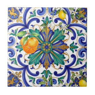 Majestueuze Majolica barok Italiaans Tegeltje