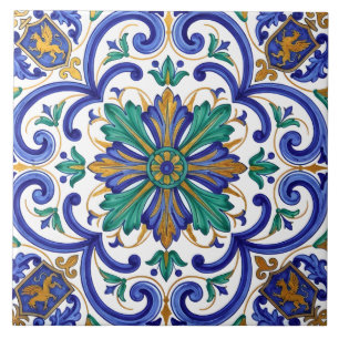 Majestueuze Majolica barok Italiaans Tegeltje