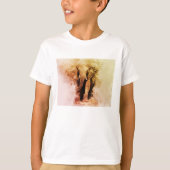 Majestueuze man Afrikaans Olifant Wandelen Waterve T-shirt (Voorkant)