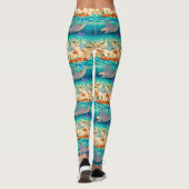 Majestueuze Manta onderwater Leggings (Achterkant)