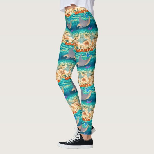 Majestueuze Manta onderwater Leggings (Links)