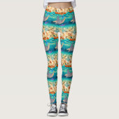 Majestueuze Manta onderwater Leggings (Voorkant)