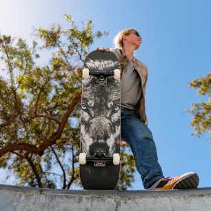 Majestueuze Monochrome Wilde Wolf Persoonlijk Skateboard